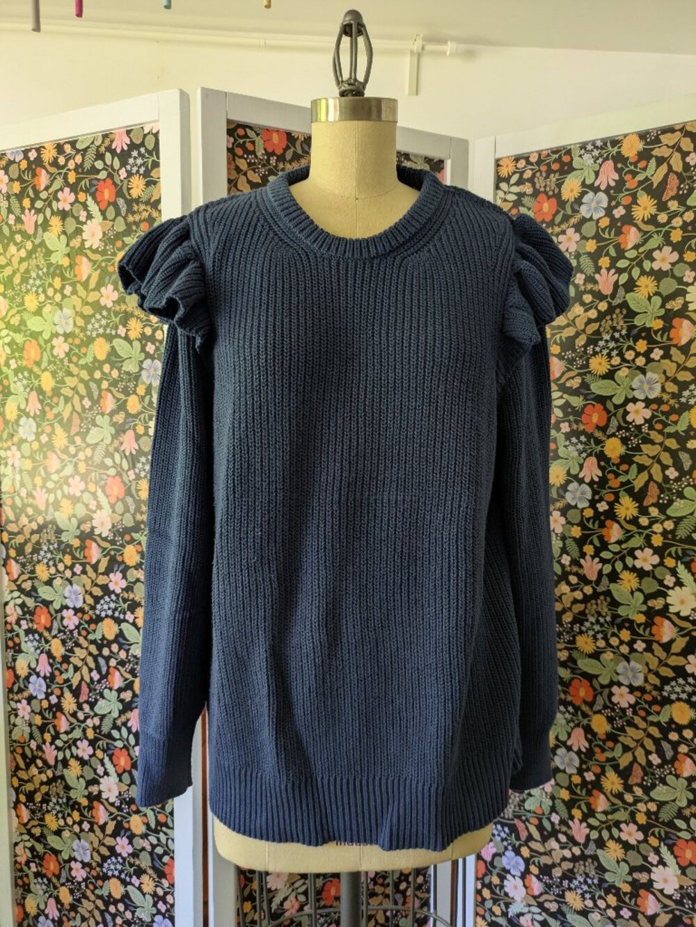 Summersalt Navy Blue Sweater, Size XL
